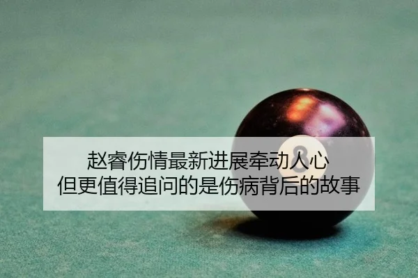 赵睿伤情最新进展牵动人心 但更值得追问的是伤病背后的故事 - j9